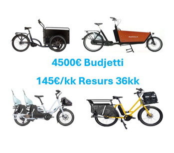 PERHEPYÖRÄ 4500€ BUDJETILLA